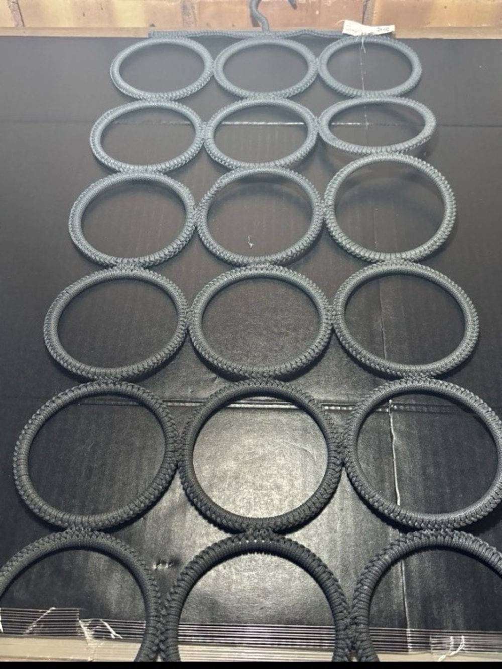IKEA Komplement Multi Use Hanger Scarves Belts Ties 18 Rings Grey